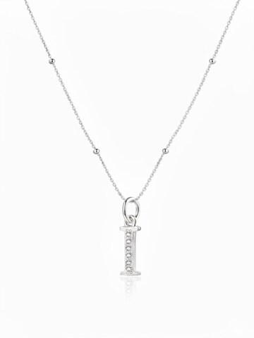 Hey Happiness - Cadena 'Letter I' en plata: frente