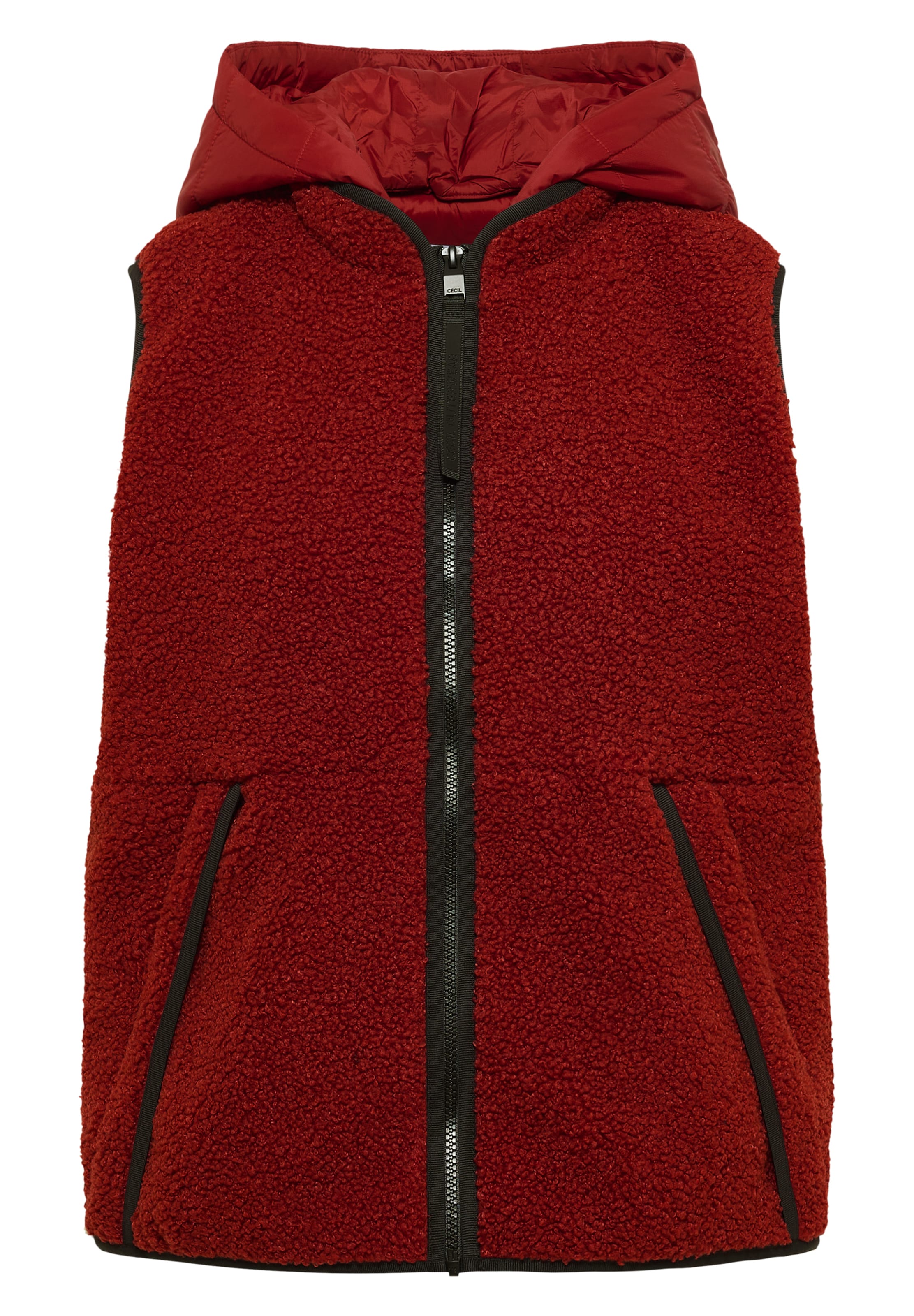 CECIL Vest in Red: front