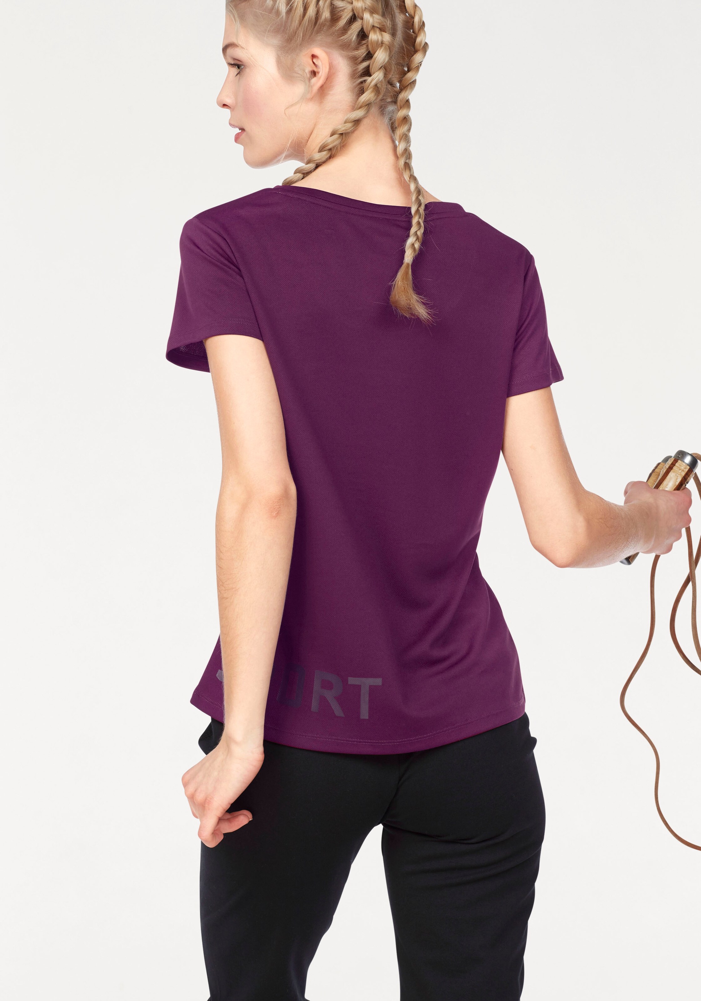 Frauen Shirts & Tops H.I.S Shirt in Lila, Schwarz - JO31992 Frauen Shirts & Tops H.I.S Shirt in Lila, Schwarz - JO31992