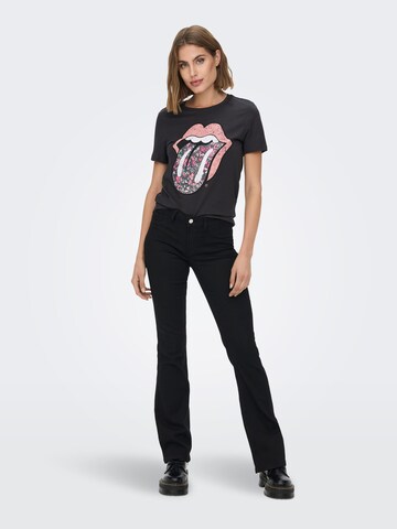 ONLY - Camiseta 'ROLLING STONES' en gris