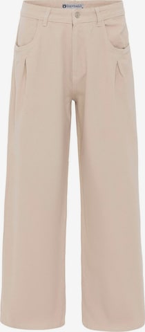 Dandalo Wide Leg Laskoshousut värissä beige: etupuoli