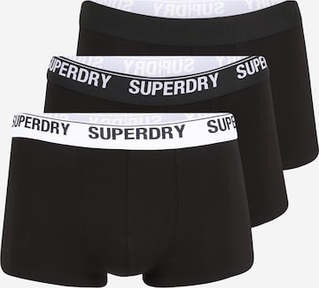 Superdry Boxerky – černá: přední strana