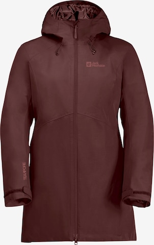 JACK WOLFSKIN Outdoor Jacket 'HEIDELSTEIN' in Brown: front