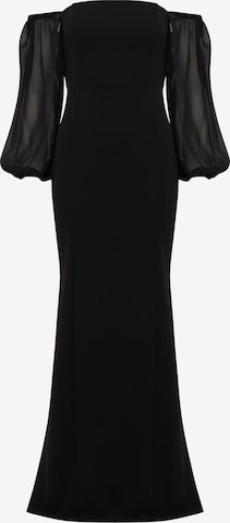TussahVečernja haljina 'CIERA' - crna boja: prednji dio