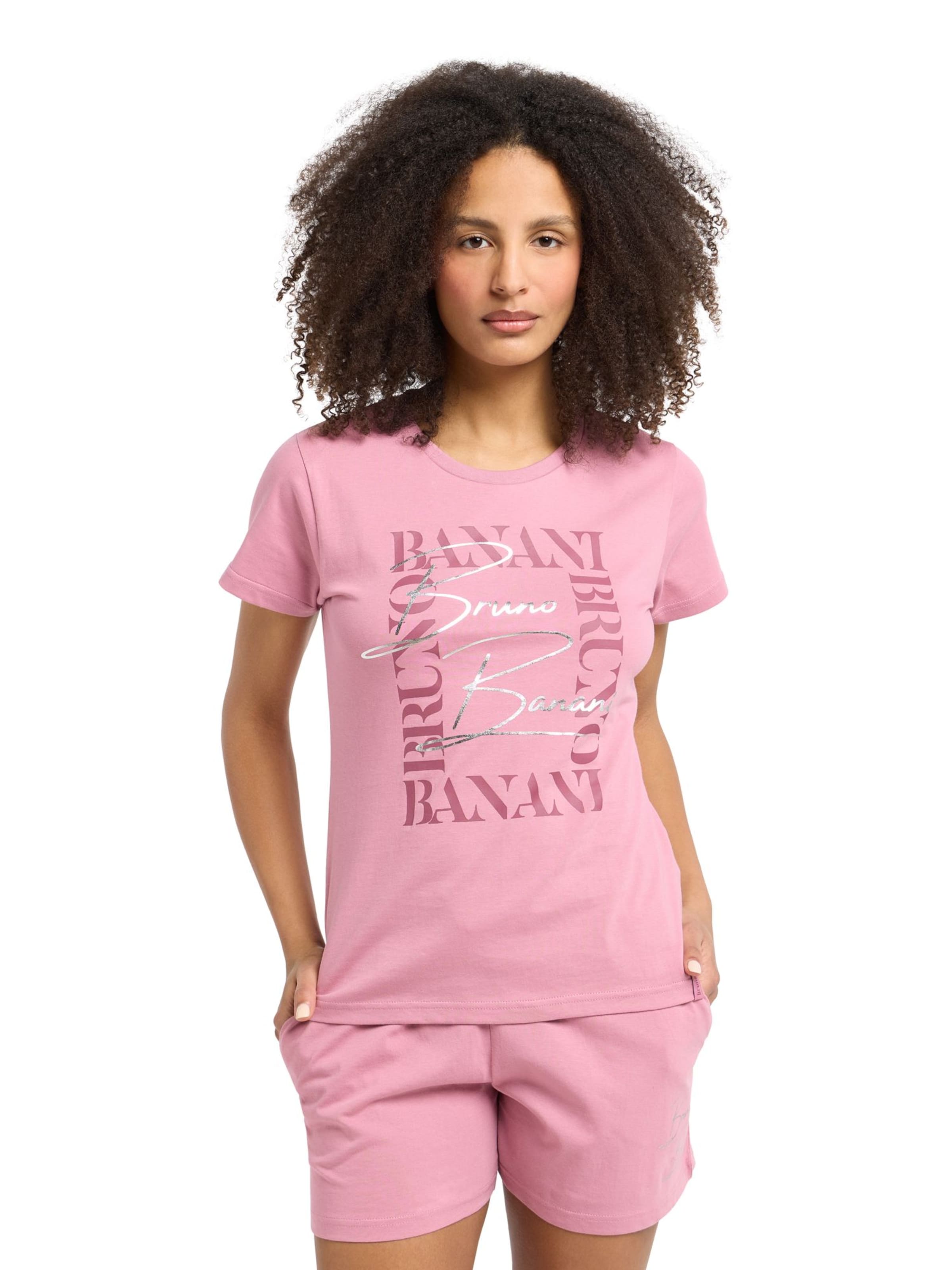 Bruno Banani Korte pyjama 'Guzman' in Roze: voorkant
