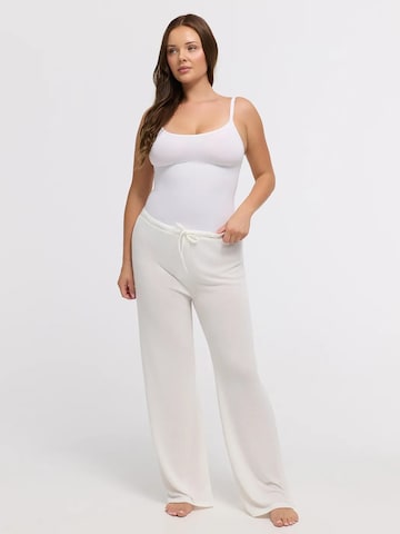 cfab Loosefit Broek 'Flow Pant' in Wit