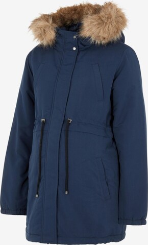 MAMALICIOUS Winter Parka 'Jessa' in Blue: front