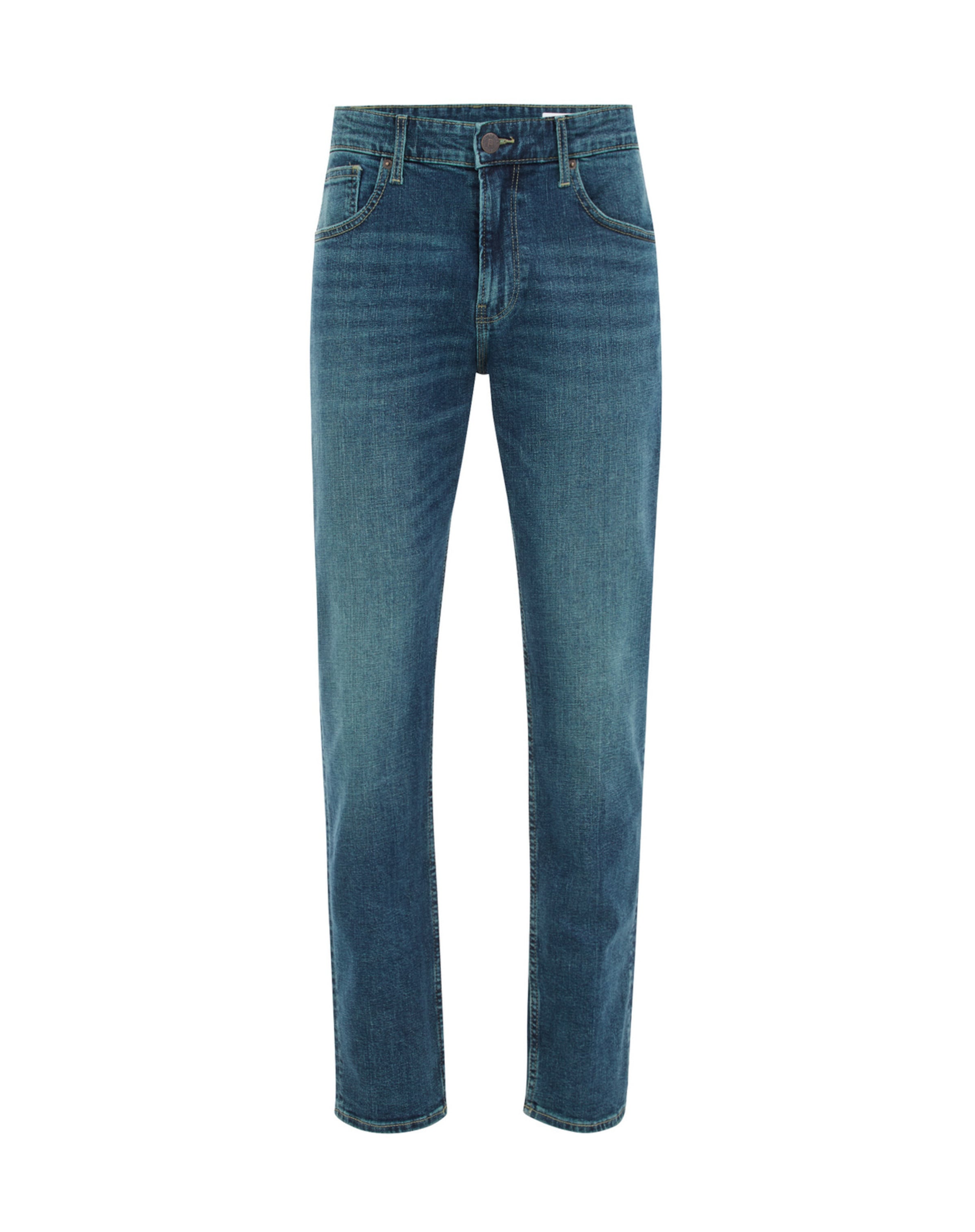 Coupe slim Jean WE Fashion en bleu : devant