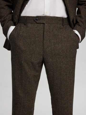 SELECTED HOMME Slimfit Bukser med fals i brun