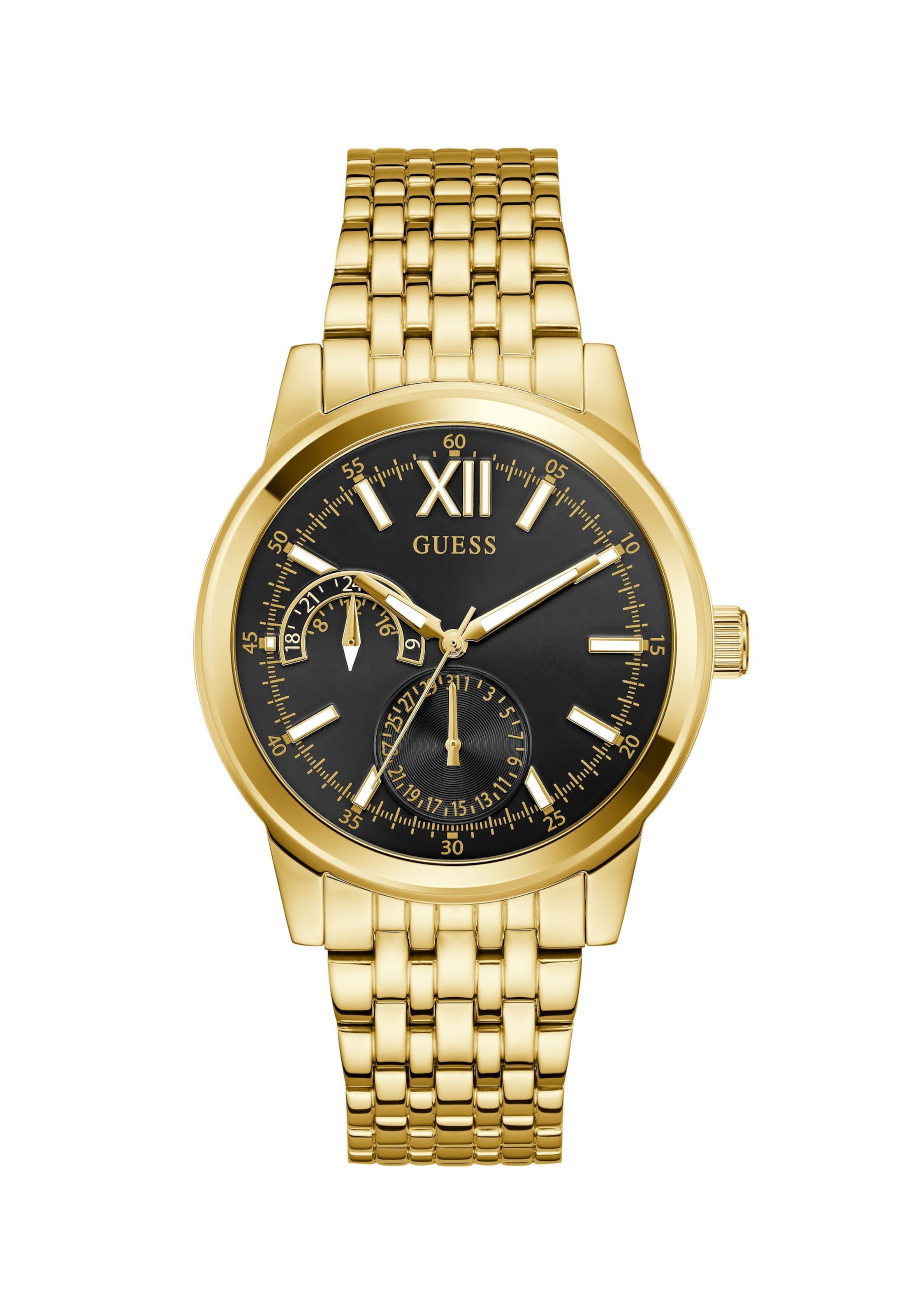 GUESS Analog Watch 'Emerson' in Gold: front