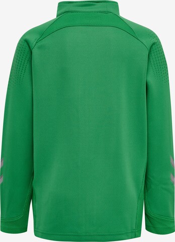 Hummel Athletic Zip-Up Hoodie 'Lead' in Green