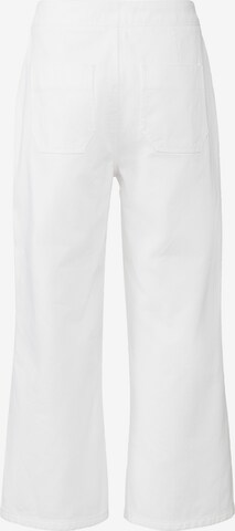 LASCANA Zvonové kalhoty Džíny – bílá