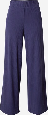 Monki Wide leg Broek in Blauw: voorkant