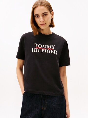 TOMMY HILFIGER Póló 'CLASSIC' - fekete: elől