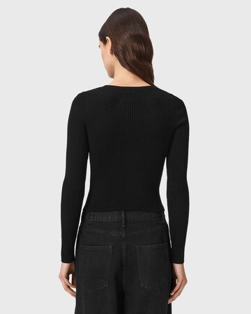 AllSaints Gebreid vest in Zwart