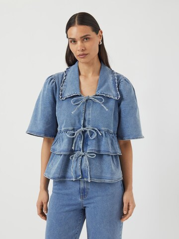 YAS Bluse 'YASScala' i blå: forside