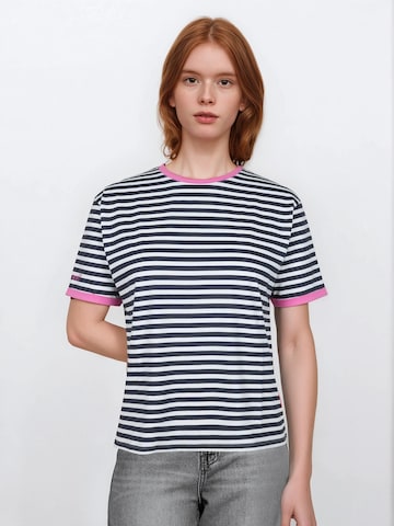 T-shirt 'UCK' salzhaut en mélange de couleurs : devant
