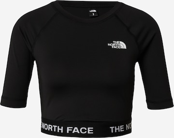 THE NORTH FACE - Camiseta funcional en negro: frente