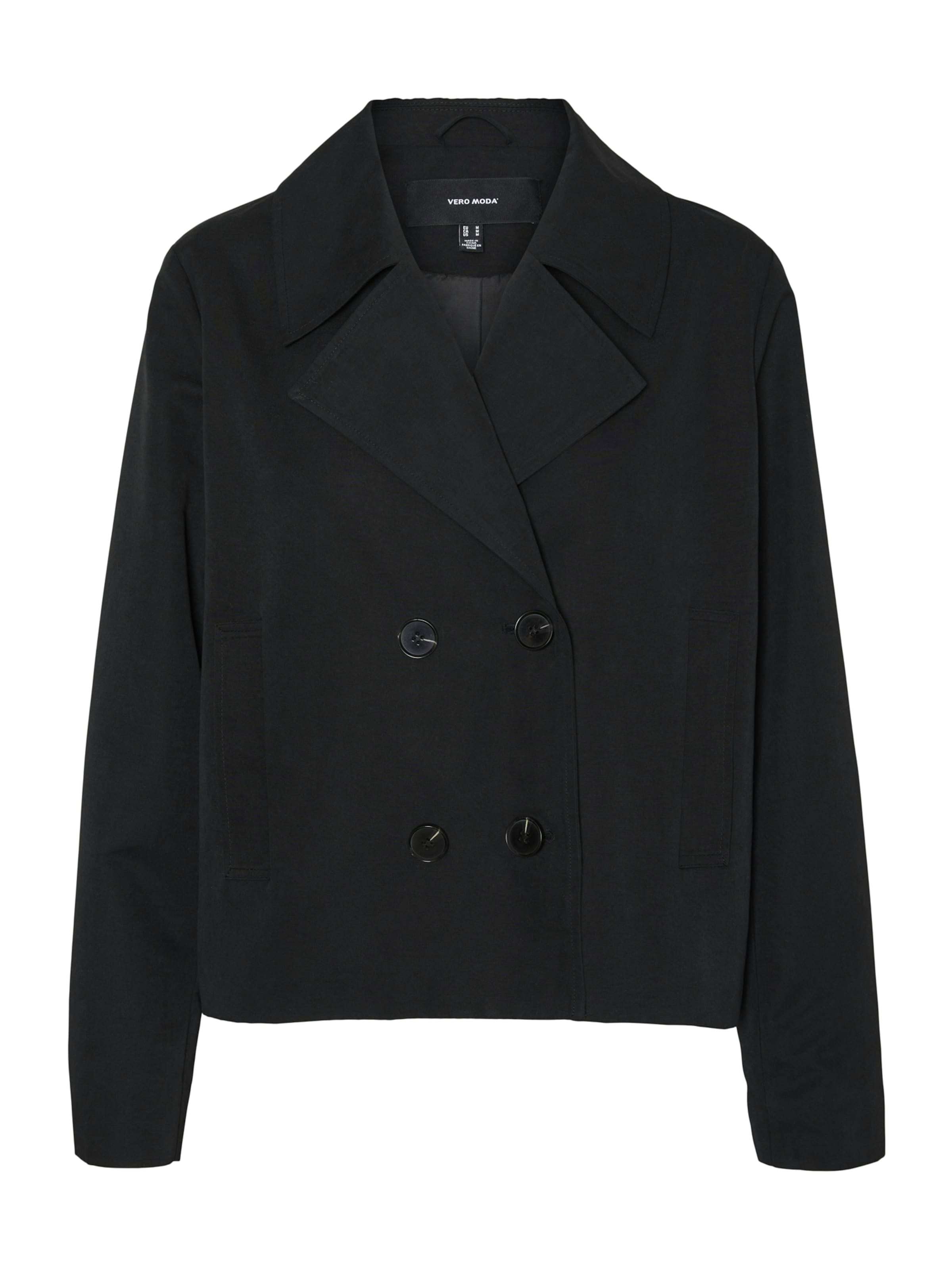 VERO MODA Overgangsfrakke 'VMCHLOEMIA' i sort: forside