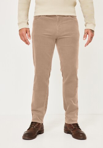 REDPOINT Slimfit Chinohose in Beige: Vorderseite