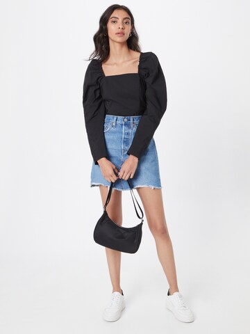 LEVI'S ® Skirt 'High Rise Deconstructed Iconic' in Blue