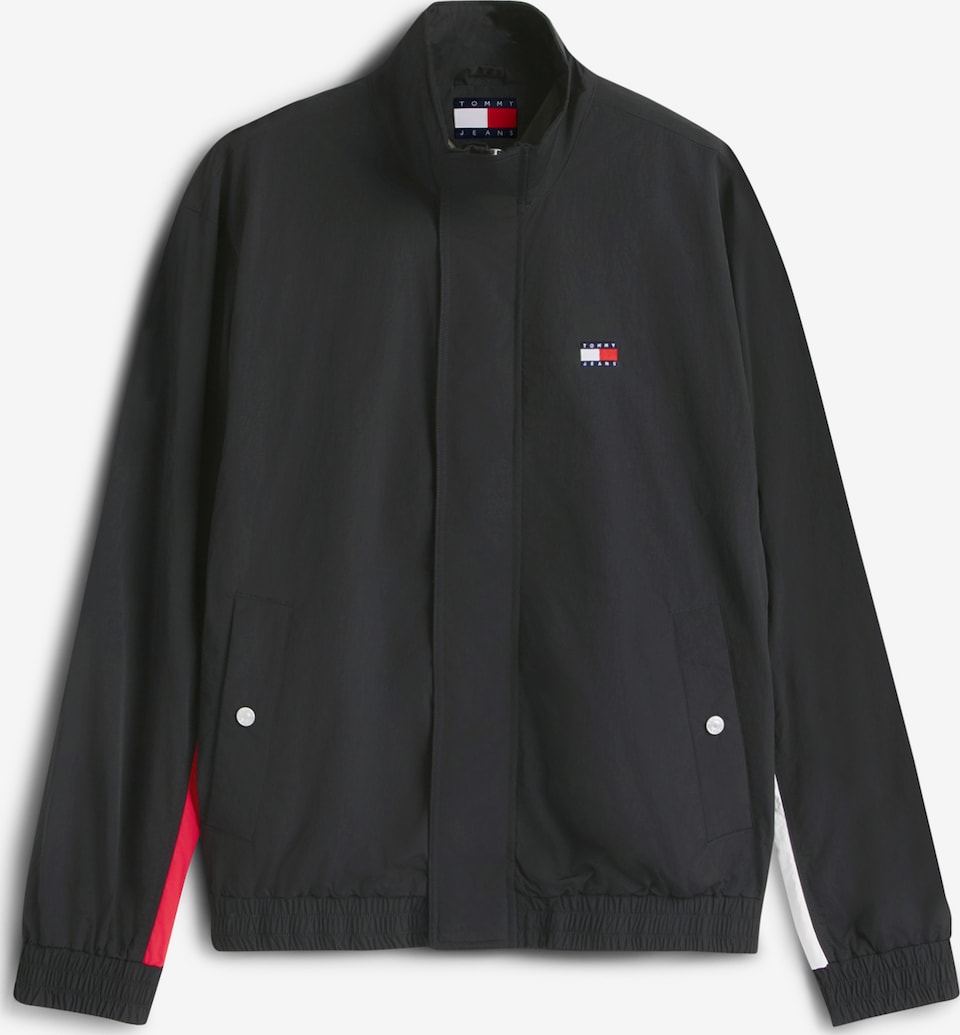Geacă de primăvară-toamnă 'HERITAGE' de la Tommy Jeans pe negru: față