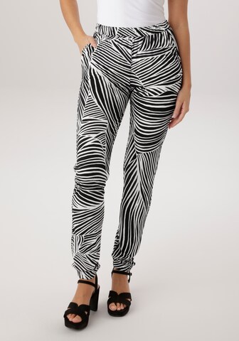 Aniston SELECTED Tapered Pants in Black: front