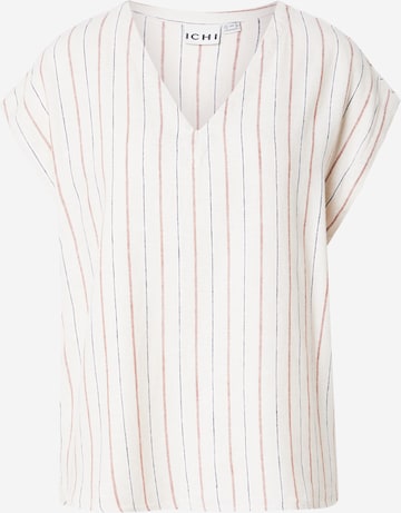 Chemisier 'IHLINNO' ICHI en beige : devant