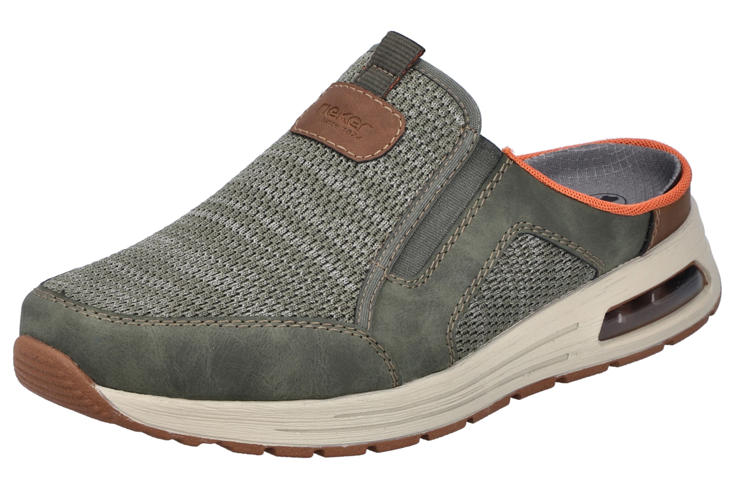 Sabots Rieker en vert : devant