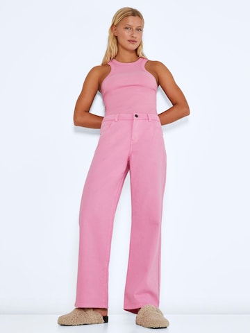 Noisy may Wide leg Jeans 'Amanda' in Pink