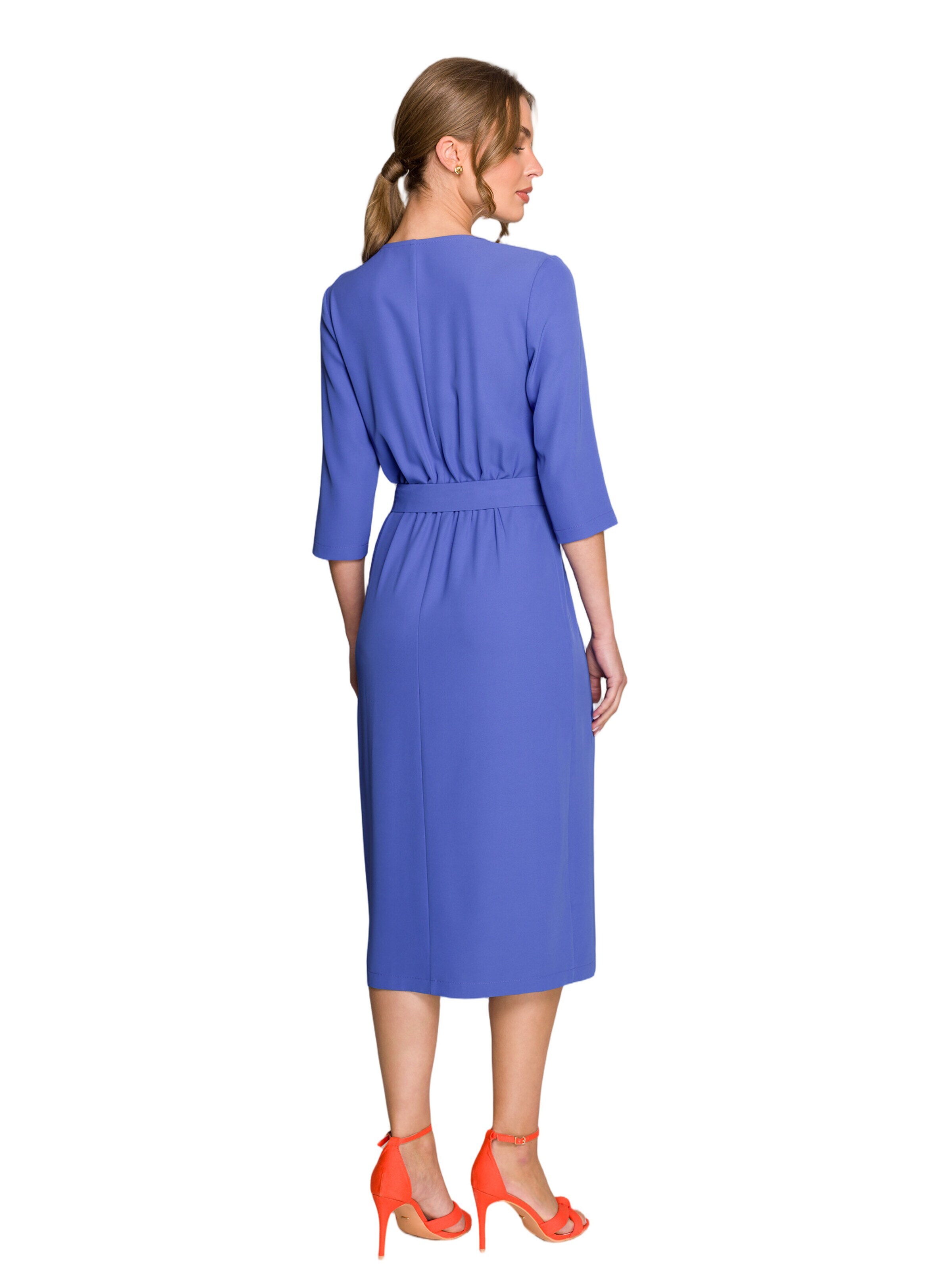 Rochie 'Sukienka z kopertowym motywem' de la Stylove pe albastru