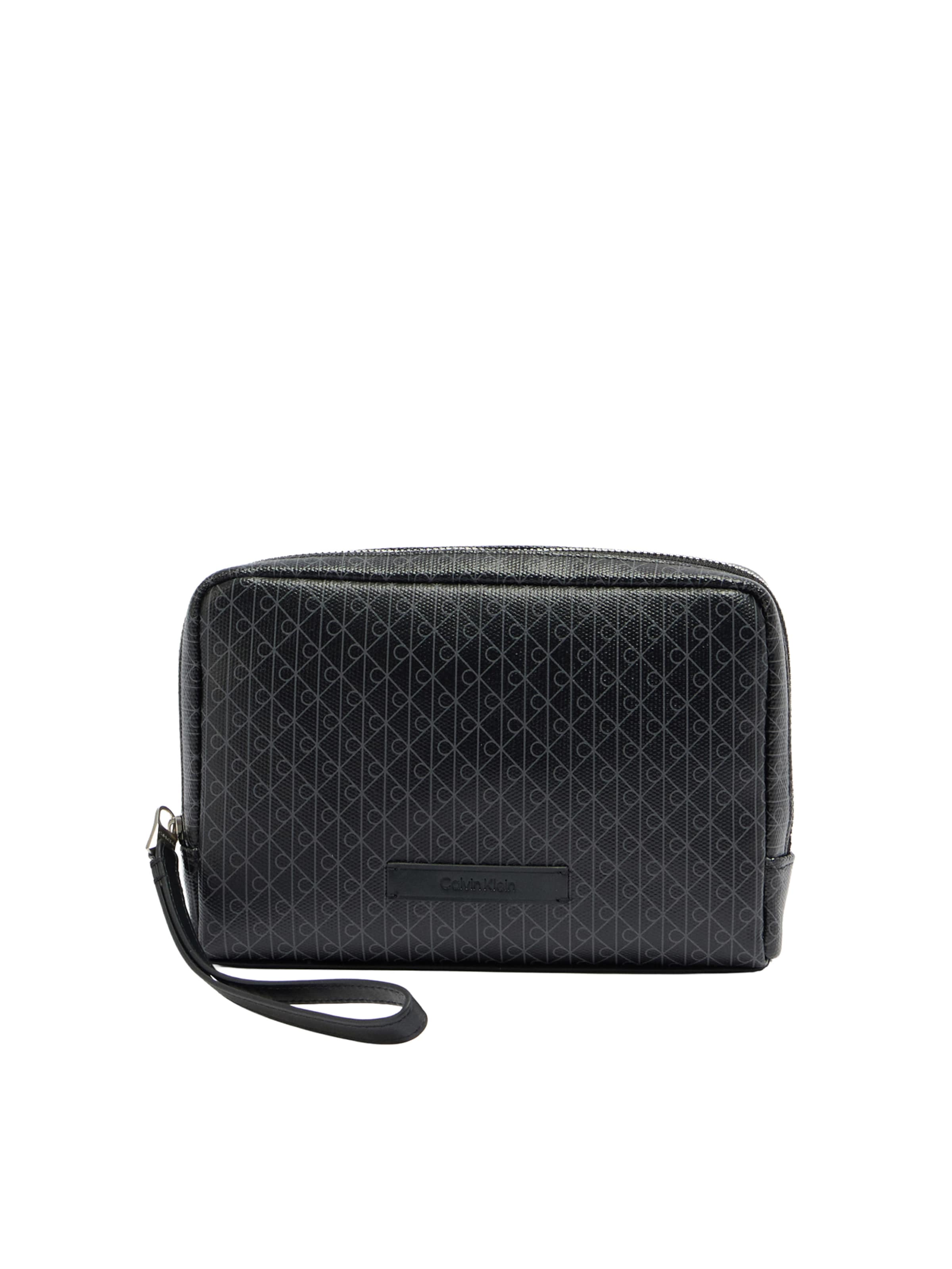 Trousses de toilette Calvin Klein en noir : devant