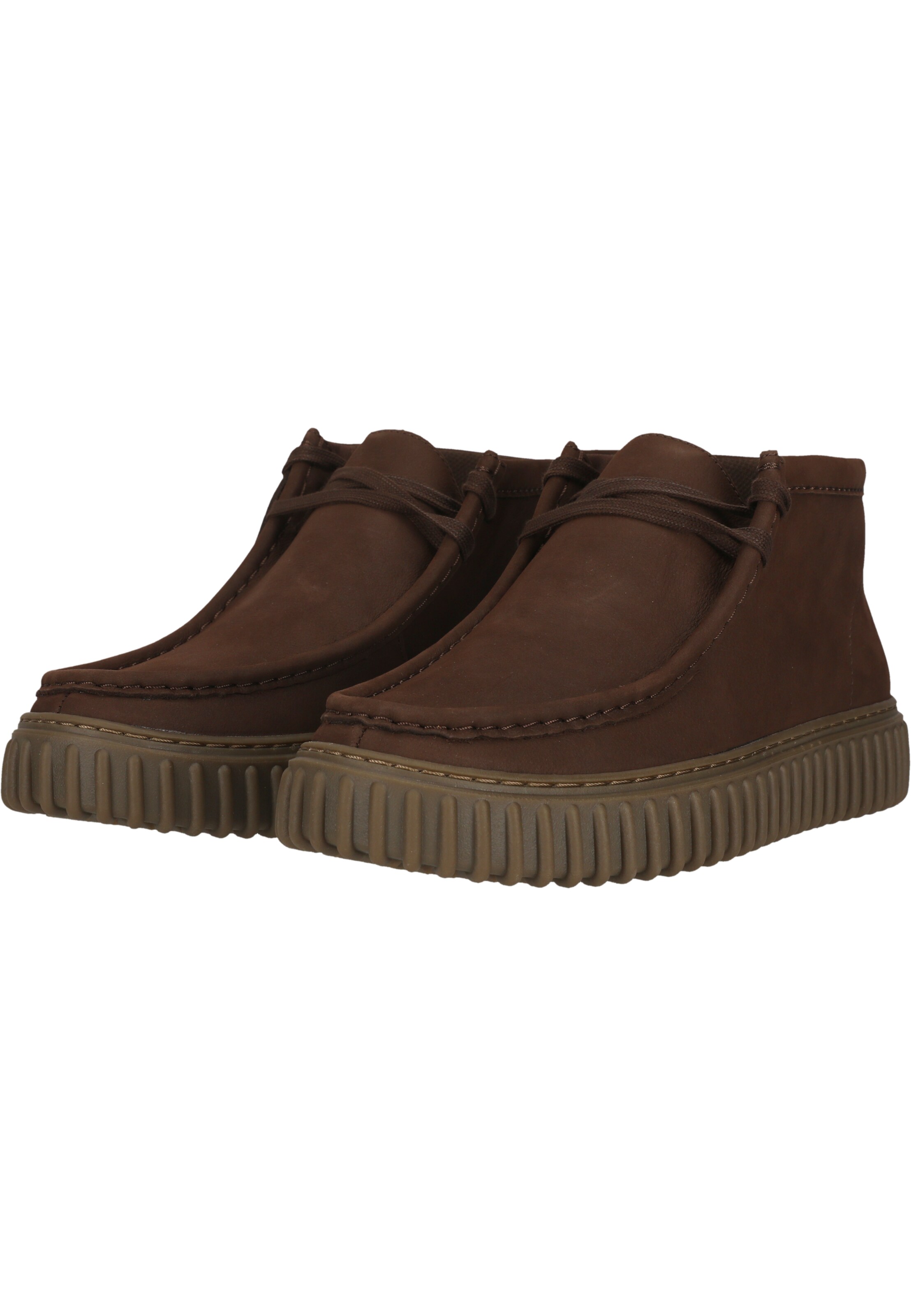 CLARKS Schnürschuhe 'Torhill High' in Braun