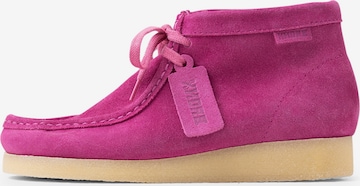 BRONX Lace-Up Shoes 'Wonde-Ry' in Pink: front