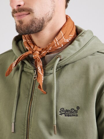 Veste de survêtement 'Essential' Superdry en vert