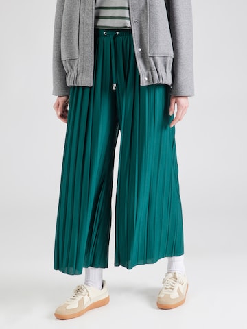 ABOUT YOU Wide leg Trousers 'Caren' in Green: front