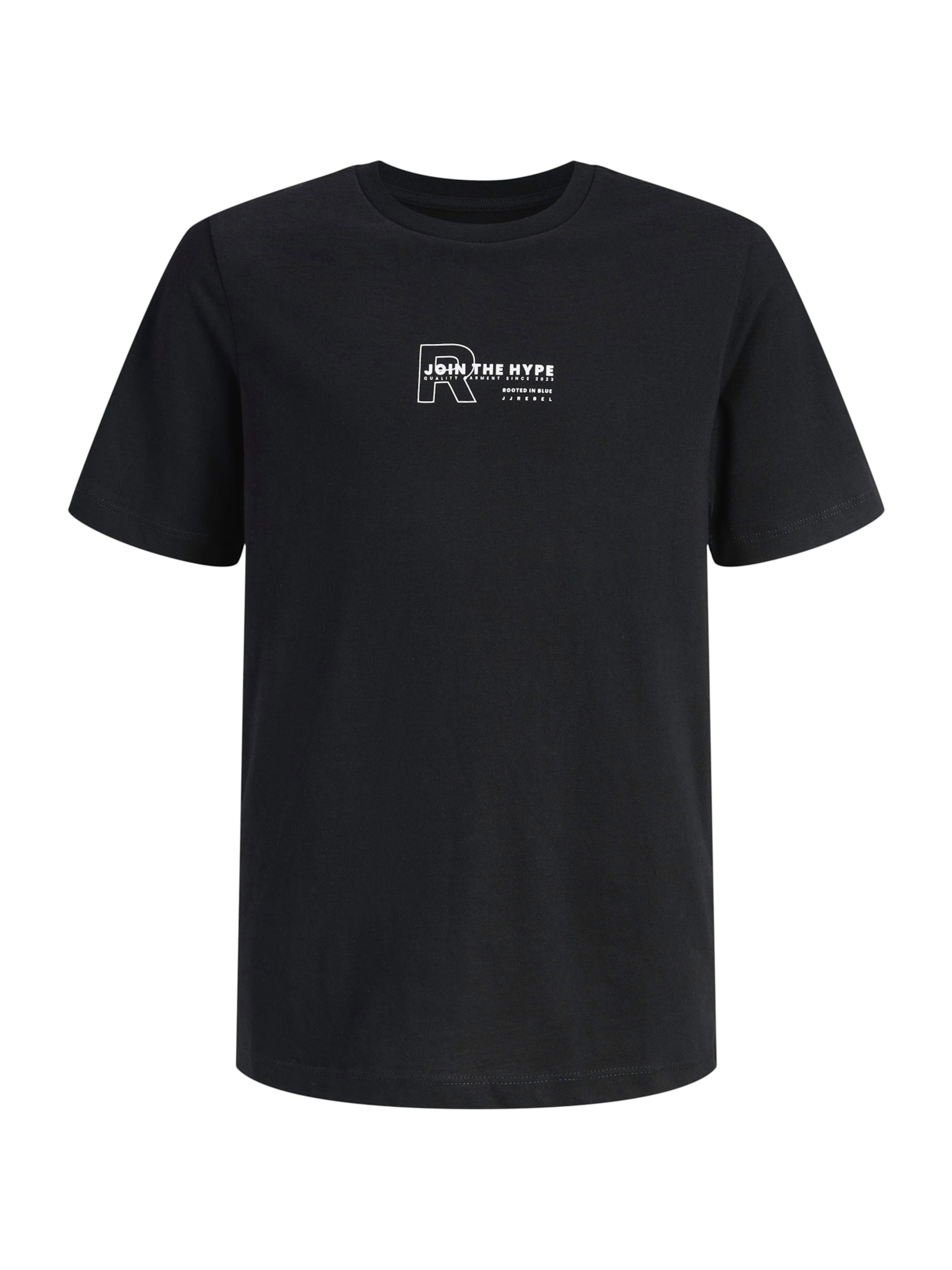 JJ Rebel Shirt 'JREBZAKI' in Zwart: voorkant