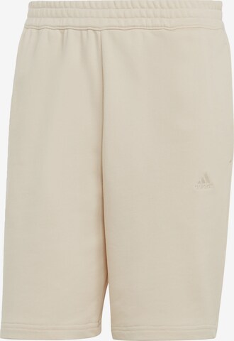 Regular Pantalon de sport 'All Szn' ADIDAS SPORTSWEAR en beige : devant