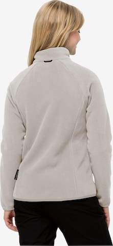 JACK WOLFSKIN Athletic Fleece Jacket 'Moonrise' in Grey