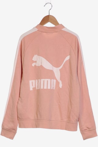 PUMA Sweatshirt & Zip-Up Hoodie in M in Orange