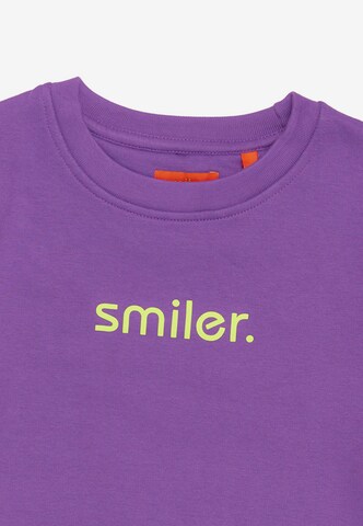 smiler. Sweatshirt in Lila