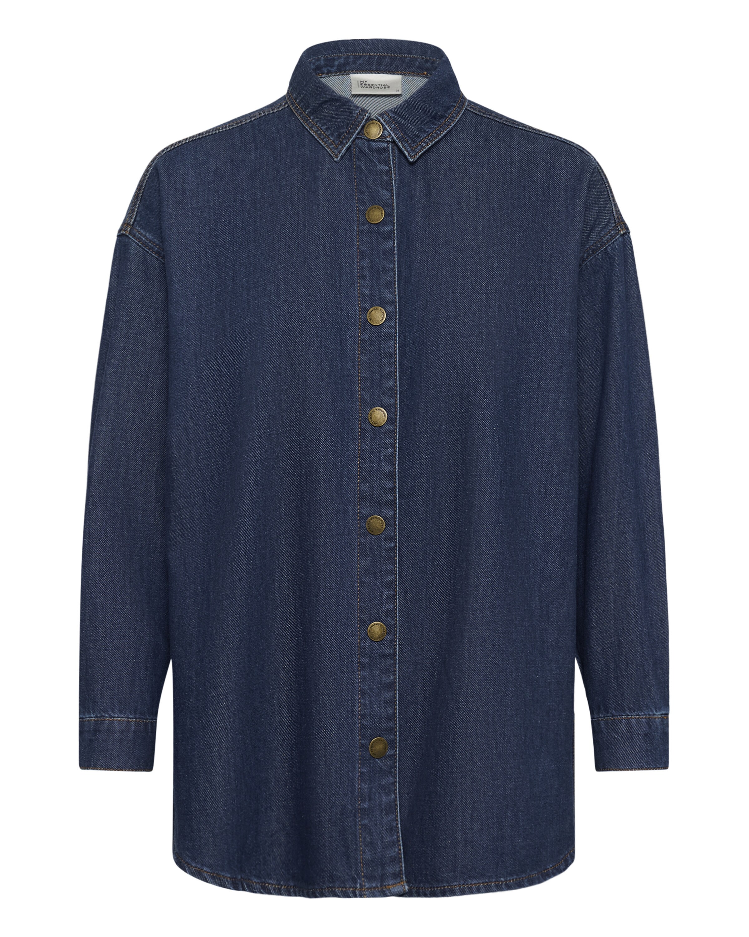 My Essential Wardrobe Blouse 'Hilma' in Blauw: voorkant