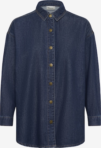 My Essential Wardrobe Blouse 'Hilma' in Blauw: voorkant