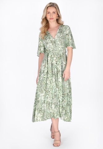 Robe Usha en vert : devant
