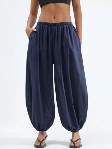 Pantalon Busem en bleu : devant