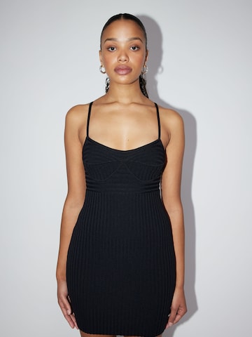 LeGer by Lena Gercke Knitted dress 'Arlene' in Black: front