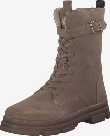 Copenhagen Lace-Up Ankle Boots 'CK3573' in Beige: front