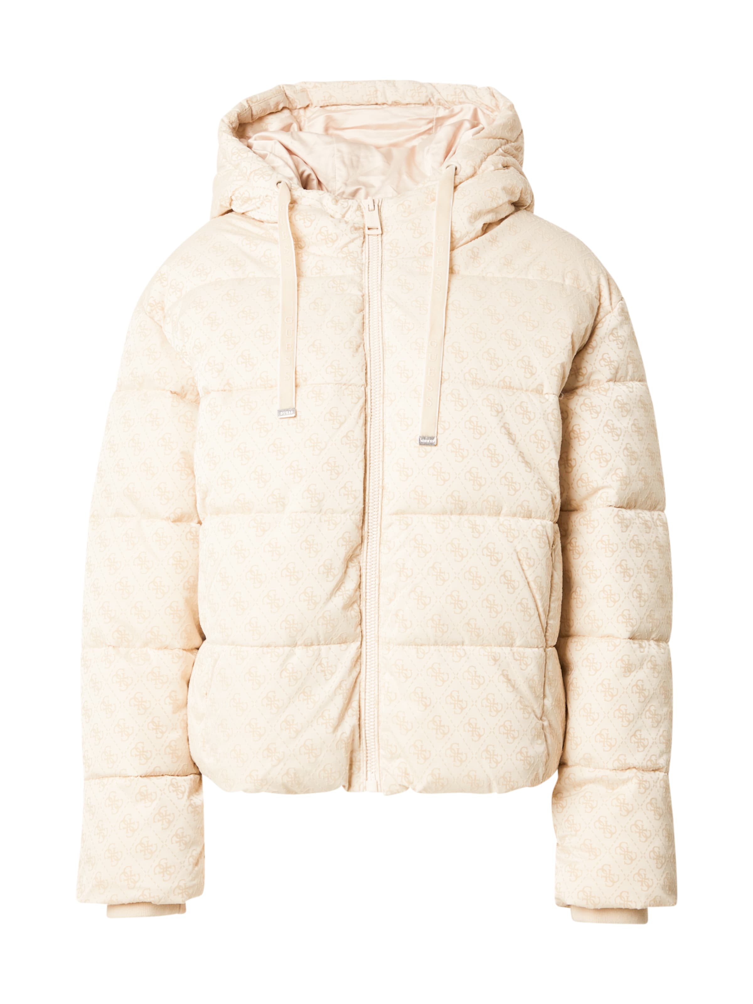 GUESS Přechodná bunda 'DAISY' – béžová: přední strana