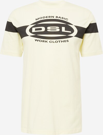 DIESEL Shirt 'JUST' in de kleur Pasteelgeel / Zwart, Productweergave