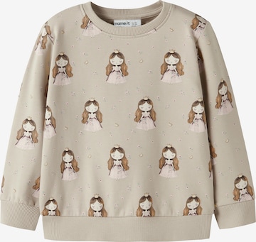 NAME IT Sweatshirt 'NMFRONESSE' in Grey: front